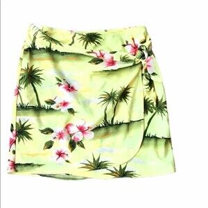 Banana Cabana Tropical Swim Wrap Skirt Coverup Kids Size 7